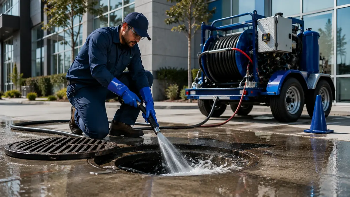 Commercial Hydro Jet Drain Cleaning in Newbury Park