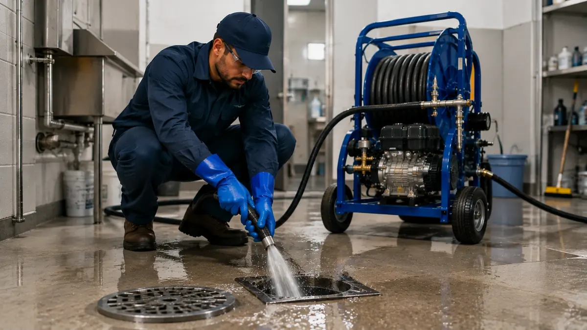 Floor Drain Hydro Jet Cleaning in Newbury Park