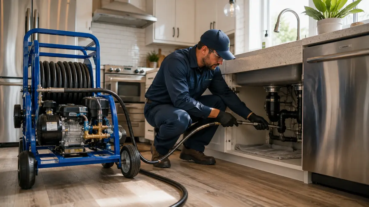 Kitchen Drain Hydro Jetting in Newbury Park