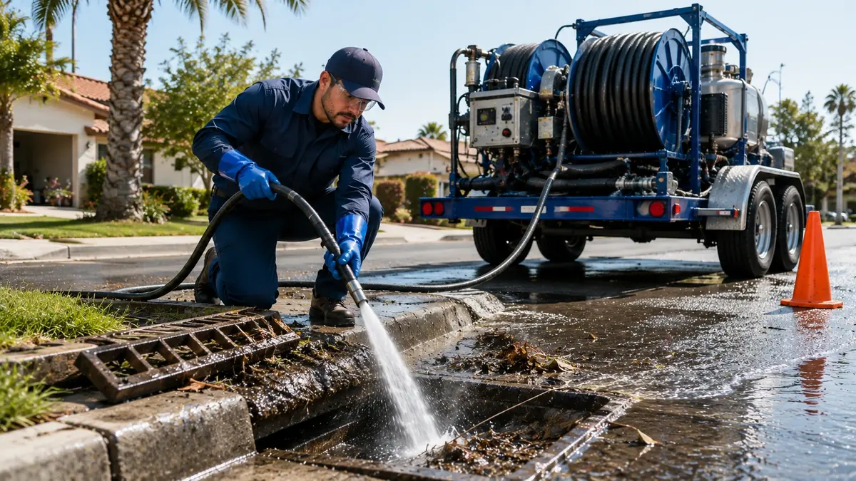 Storm Drain Hydro Jet Cleaning in Newbury Park